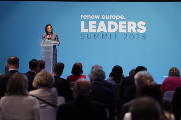 Oihane Agirregoitia en la Cumbre de Líderes de Renew Europe en Bruselas